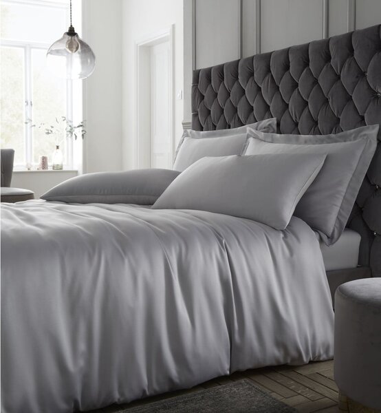Szara pościel dwuosobowa 200x200 cm Silky Soft – Catherine Lansfield