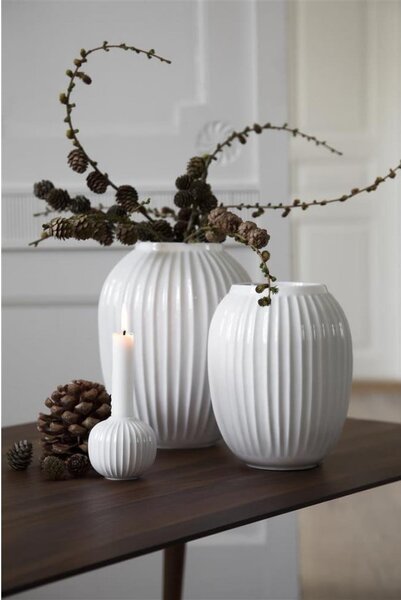 Biały porcelanowy świecznik Kähler Design Hammershoi, ⌀ 7,5 cm