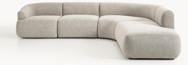 Narożna sofa modułowa Bouclé Sofia (4-osobowa)
