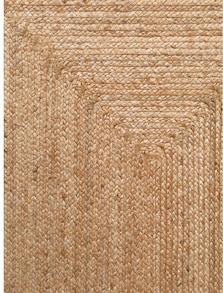 Chodnik z juty dwustronny/tkany ręcznie w naturalnym kolorze 80x200 cm Juno – Hanse Home