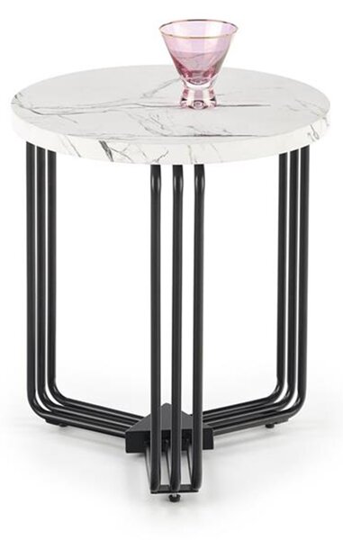 Ława Antica S - okrągły stolik z marmurowym blatem, kawowy, do salonu i biura