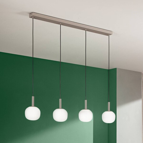 Luce Ambiente Design Lampa wisząca Eris, możliwość ściemniania, brązowy / rdzawy, salon / jadalnia, aluminium, nowoczesny