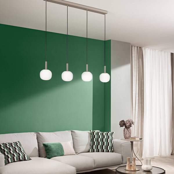 Luce Ambiente Design Lampa wisząca Eris, możliwość ściemniania, brązowy / rdzawy, salon / jadalnia, aluminium, nowoczesny