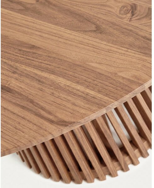Okrągły stół z litego drewna tekowego ø 90 cm Jeanette – Kave Home