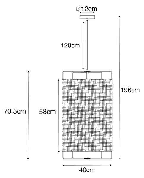 Designerska lampa wisząca beżowa - Rich Oswietlenie wewnetrzne