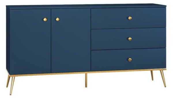 Komoda BLU 160 2D3S granatowa