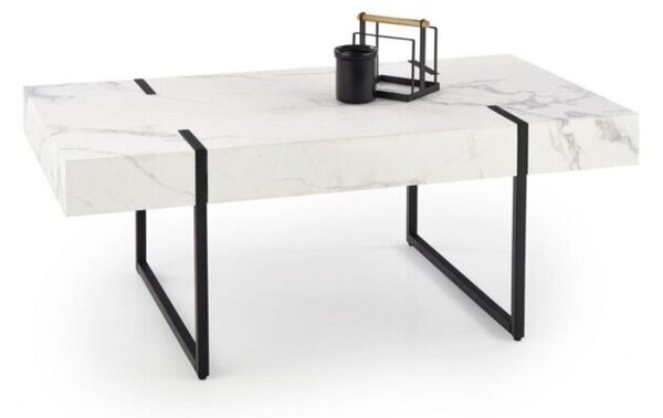 Åawa BLANCA 110x60 biaÅy marmur/czarna