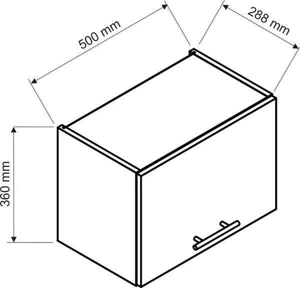 Kuchenna szafka nad okap 50 cm zestaw mebli ogrodowych D6-S13