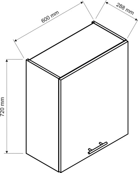 Górna szafka kuchenna 60 cm M5-C30
