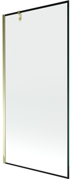 Mexen Next parawan nawannowy 1-skrzydłowy 100 x 150 cm, czarna ramka, złoty - 895-100-000-00-70-50