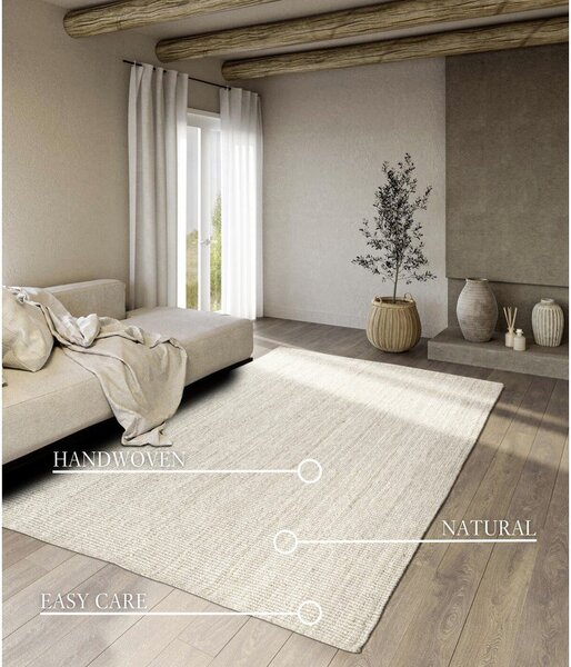 Biały dywan z juty dwustronny/tkany ręcznie 120x170 cm Rosalie – Villeroy&Boch