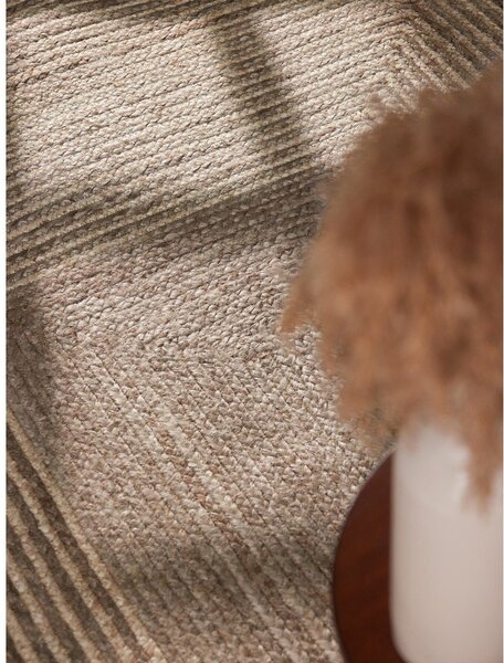 Dywan z juty dwustronny/tkany ręcznie w jasnym naturalnym kolorze/w ciemnym naturalnym kolorze 120x170 cm Juno – Hanse Home