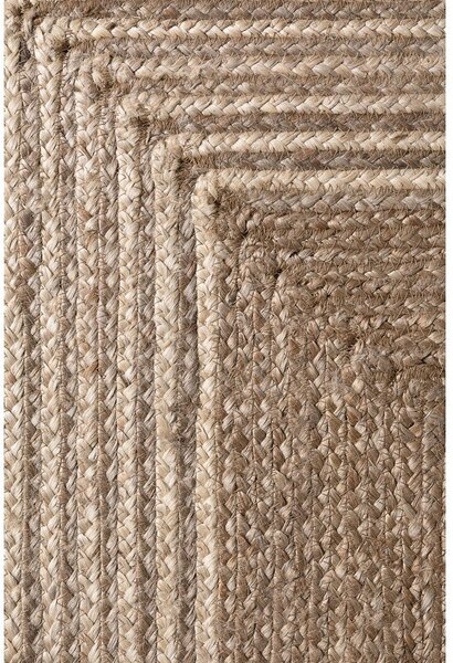 Dywan z juty dwustronny/tkany ręcznie w jasnym naturalnym kolorze/w ciemnym naturalnym kolorze 120x170 cm Juno – Hanse Home