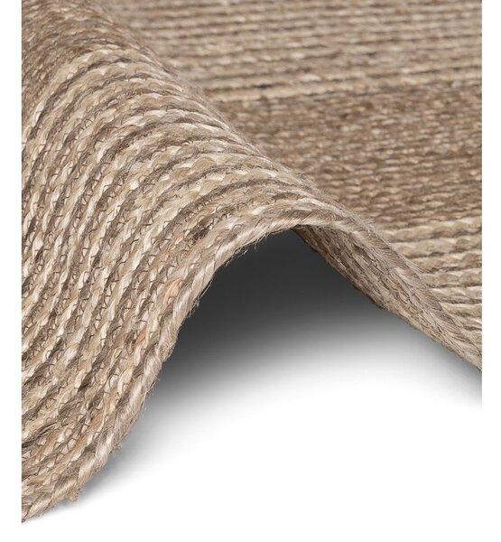 Chodnik z juty dwustronny/tkany ręcznie w jasnym naturalnym kolorze/w ciemnym naturalnym kolorze 80x200 cm Juno – Hanse Home