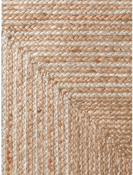 Dywan z juty dwustronny/tkany ręcznie w naturalnym kolorze/w jasnym naturalnym kolorze 120x170 cm Juno – Hanse Home