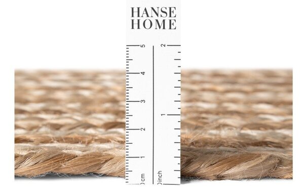 Chodnik z juty dwustronny/tkany ręcznie w naturalnym kolorze/w jasnym naturalnym kolorze 80x200 cm Juno – Hanse Home