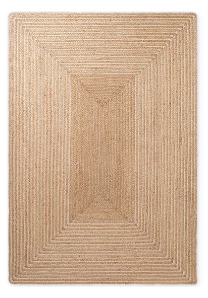 Dywan z juty dwustronny/tkany ręcznie w naturalnym kolorze/w jasnym naturalnym kolorze 120x170 cm Juno – Hanse Home