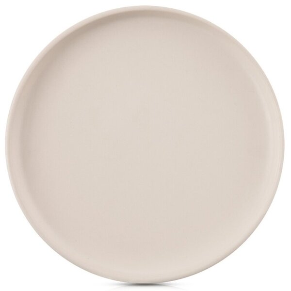 Talerz obiadowy płytki ceramiczny kremowy SKANDI 26,5 cm