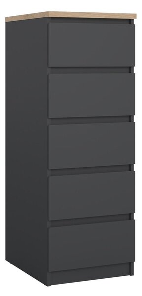 Ciemnoszara komoda 40x111x50 cm Naia – Tvilum