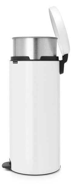 Biały stalowy kosz na śmieci z pedałem 30 l NewIcon – Brabantia