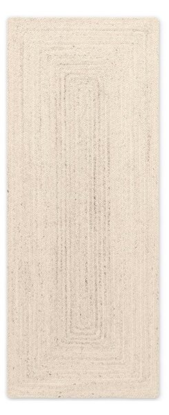 Kremowy chodnik z juty dwustronny/tkany ręcznie 80x200 cm Juno – Hanse Home