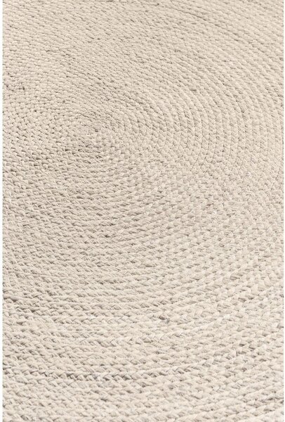 Kremowy okrągły dywan z juty dwustronny/tkany ręcznie ø 200 cm Braided – Hanse Home