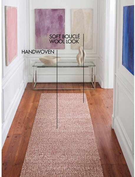 Szaroróżowy chodnik tkany ręcznie 80x300 cm Notting Hill Portobello – Ted Baker