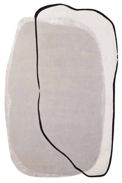MebleMWM Dywan owalny z wełną SPOT Beige | 160x230 | Beżowy