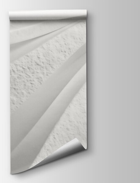 Fototapeta Biała ściana z falistymi liniami, Fototapety Abstrakcja, Popularne Fototapety, t00927 - Tapeko.pl