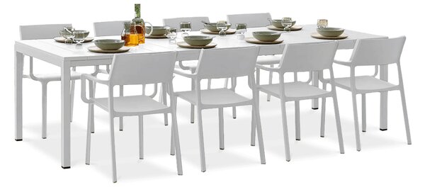 Zestaw ogrodowy Nardi TRILL/RIO - 8/210 Bianco