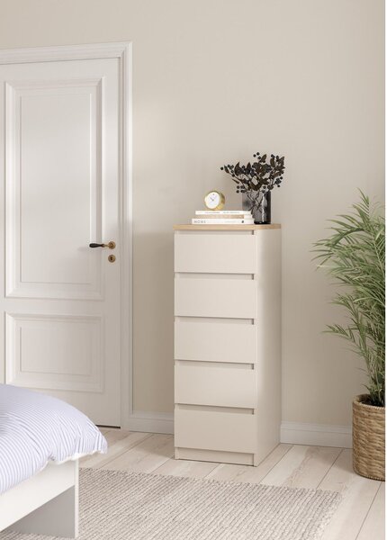 Kremowa komoda 40x111x50 cm Naia – Tvilum