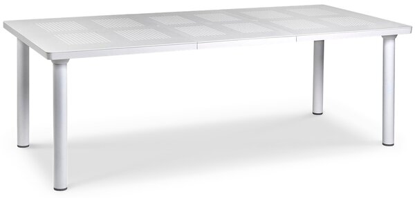 Meble ogrodowe Nardi BORA/LIBECCIO 160-220cm 6+1 Bianco