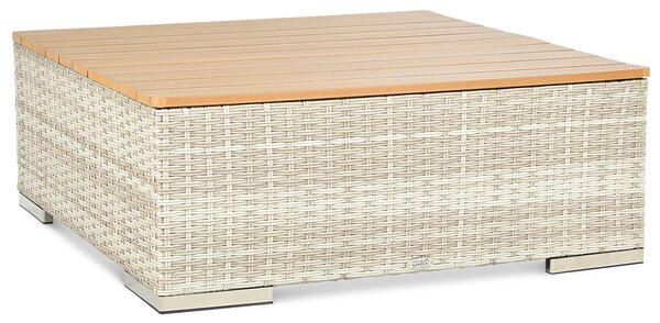 Narożnik technorattan AVOCADO WOOD Beige