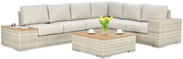 Narożnik technorattan AVOCADO WOOD Beige