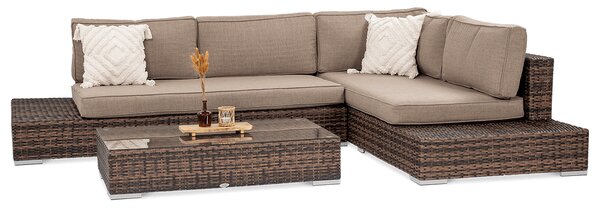 Narożnik technorattanowy VERONA Brown