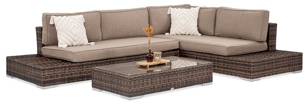 Narożnik technorattanowy VERONA Brown