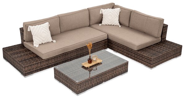 Narożnik technorattanowy VERONA Brown