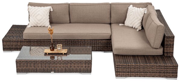 Narożnik technorattanowy VERONA Brown