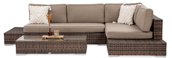 Narożnik technorattanowy VERONA Brown
