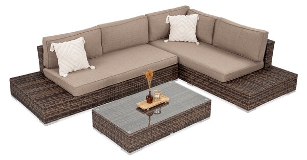 Narożnik technorattanowy VERONA Brown