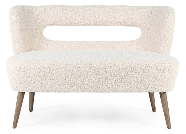 Kremowa sofa z imitacji futra 115 cm Cortina – Bizzotto