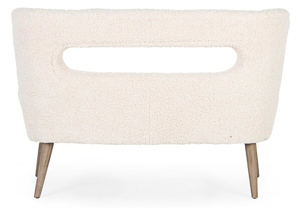 Kremowa sofa z imitacji futra 115 cm Cortina – Bizzotto