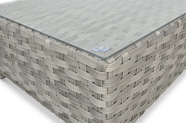 Narożnik technorattanowy MARCO CAFFE Modern Grey