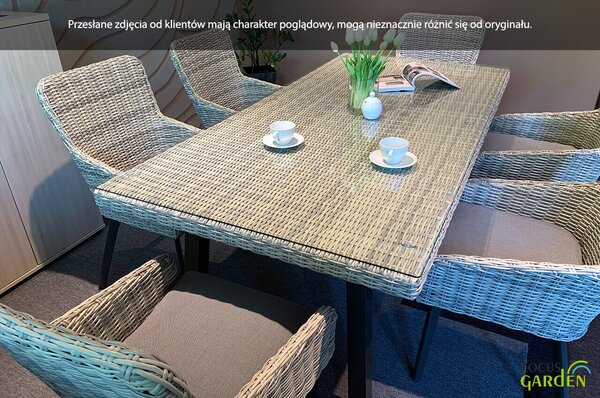 OUTLET 596 Zestaw z technorattanu MILANO 6/200 Grey
