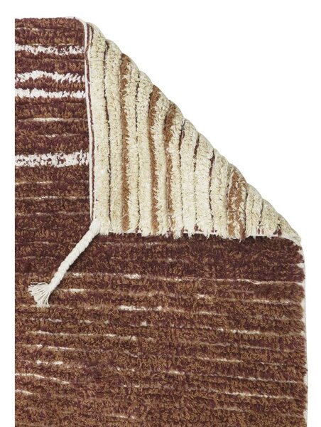 Ceglasty bawełniany dywan 80x140 cm Twin Toffee – Lorena Canals
