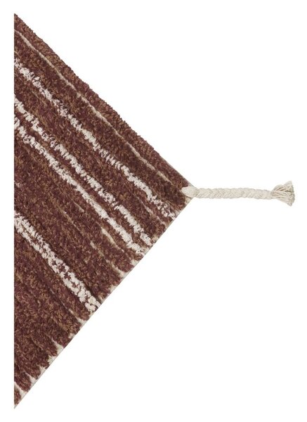 Ceglasty bawełniany dywan 80x140 cm Twin Toffee – Lorena Canals