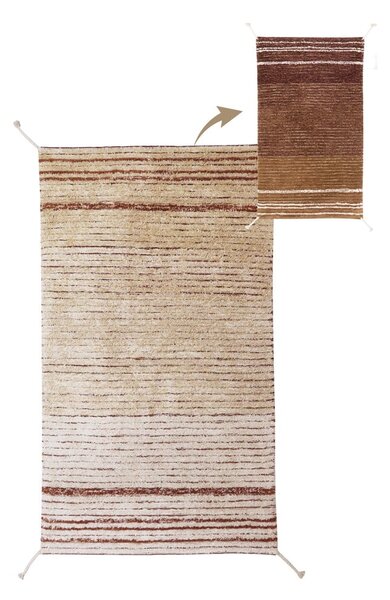 Ceglasty bawełniany dywan 80x140 cm Twin Toffee – Lorena Canals