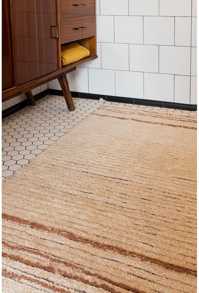 Ceglasty bawełniany dywan 80x140 cm Twin Toffee – Lorena Canals
