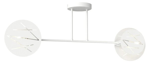 Biała nowoczesna lampa sufitowa - D153 G9-G11