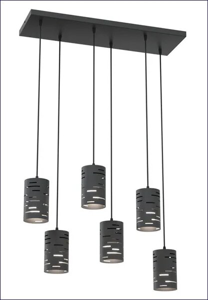 Czarna wisząca lampa industrialna nad stół A7-N53